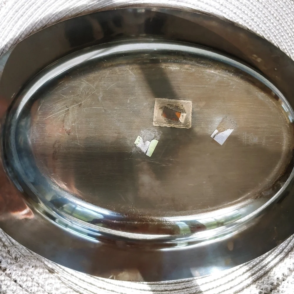Camille 6012 Silver Oval Dish